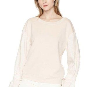 Stateside sheer-sleeved sweatshirt